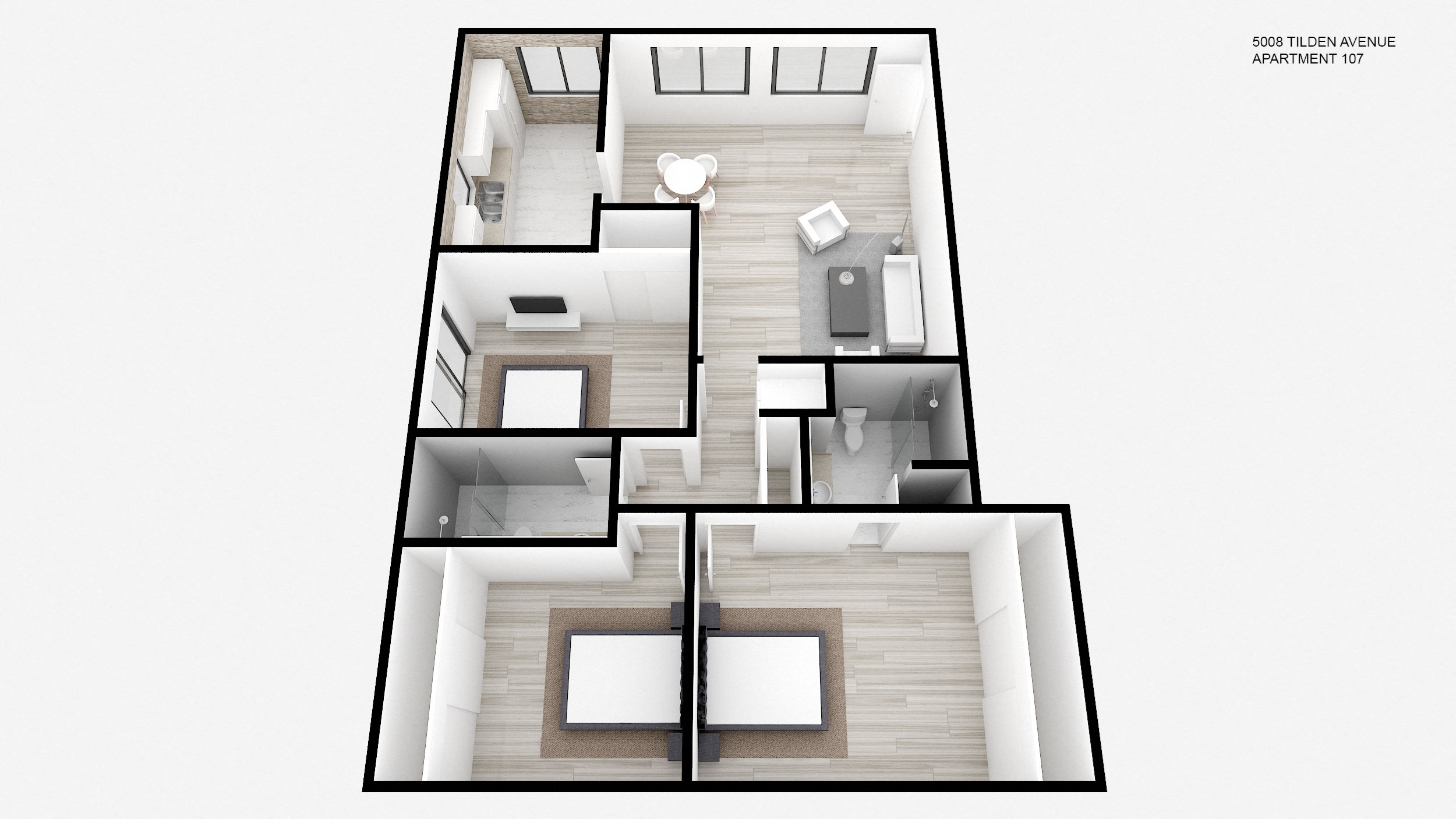 Three Bed + Two Bath